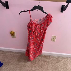 A red dress from gap good for a coverup for summer